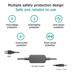 Raeisusp NP-BX1 Sony Kamera Kesintisiz Güç Kablosu USB Dummy (DC Coupler)