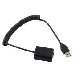 Markofist NP-FW50 Sony Kamera Kesintisiz Güç Kablosu USB Dummy (DC Coupler)