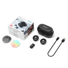 Boya Omic-D Wireless İkili Yaka Mikrofonu Lightning (Siyah)