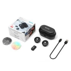 Boya Omic-D Wireless İkili Yaka Mikrofonu Lightning (Siyah)