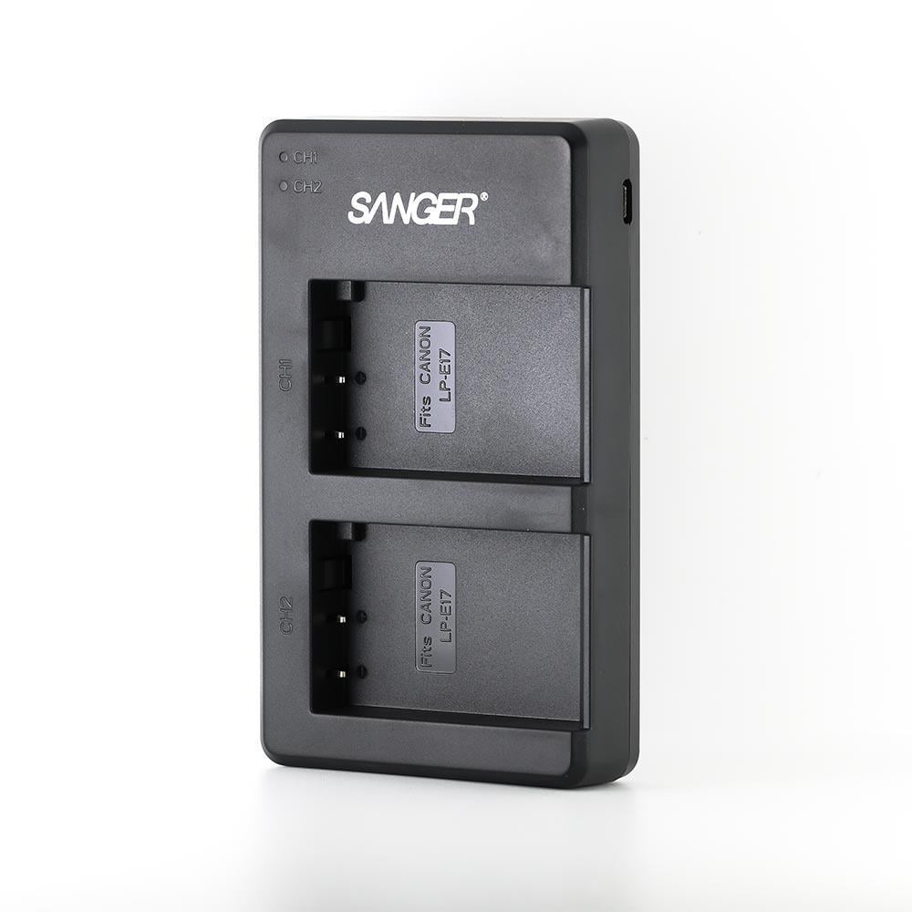 Sanger LP-E17 Canon Fotoğraf Makinesi İkili USB Batarya Şarj Aleti