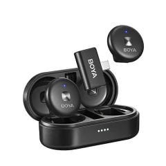 Boya Omic-U Wireless İkili Yaka Mikrofonu Type-C (Siyah)