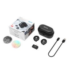 Boya Omic-U Wireless İkili Yaka Mikrofonu Type-C (Siyah)