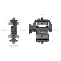 SmallRig 4886 Döner ve Eğim Ayarlanabilir Monitör Desteği 1/4''-20 Vida