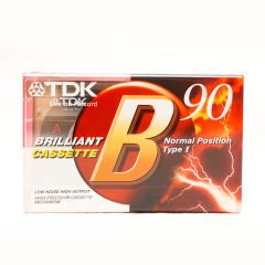 TDK B-90 Brilliant Cassette Boş Teyp Kaseti 90dk