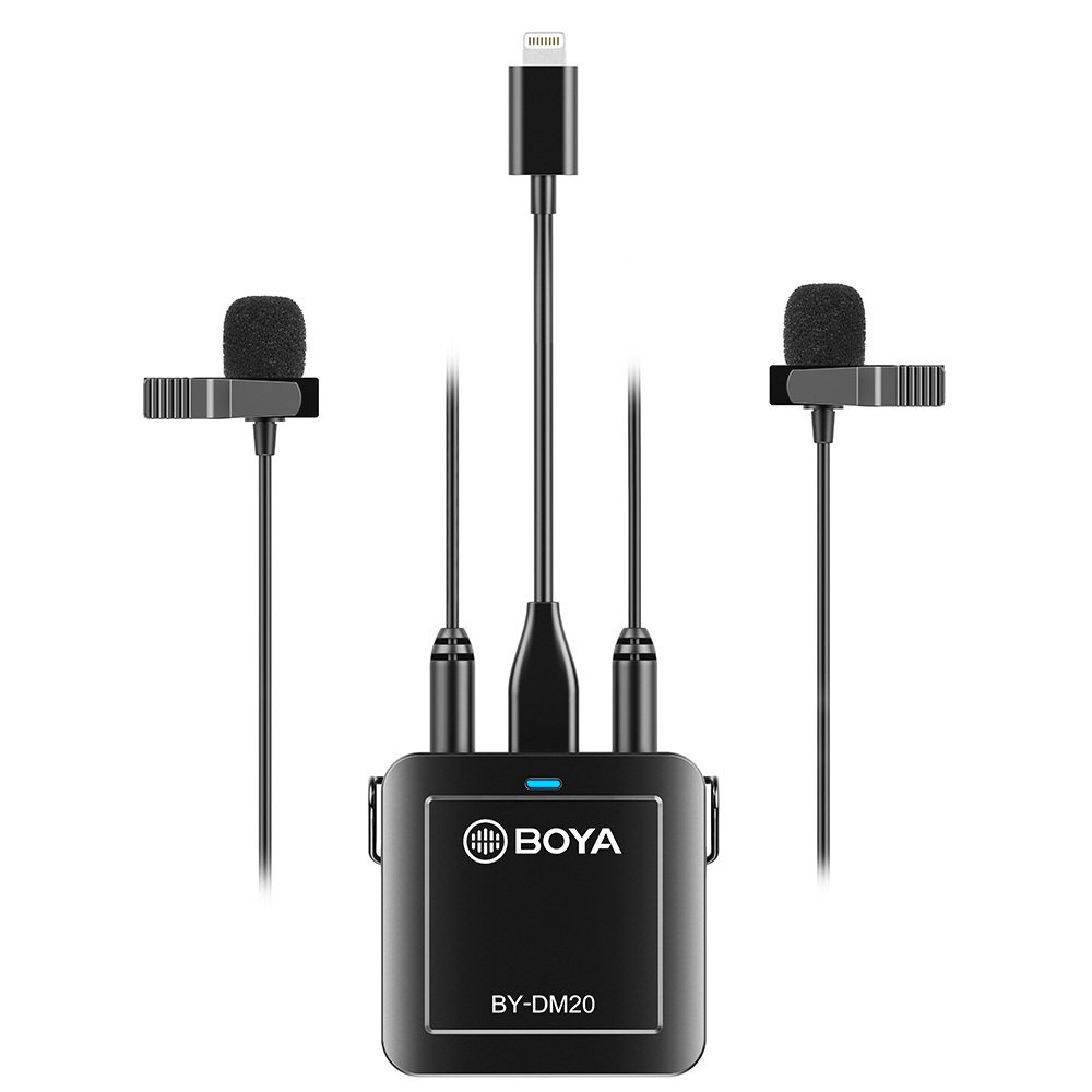Boya BY-DM20 Bilgisayar ve Telefon İkili Stereo Yaka Mikrofonu