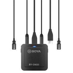 Boya BY-DM20 Bilgisayar ve Telefon İkili Stereo Yaka Mikrofonu