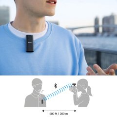 Sony ECM-W2BT Kablosuz Bluetooth Yaka Mikrofonu
