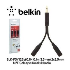 Belkin F3Y122BF0.1M TRS Kulaklık Mikrofon Çoğaltıcı