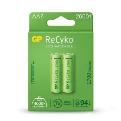 GP ReCyko Şarj Edilebilir AA Kalem Pil 2'li (GP270AAHCE-2EB2)