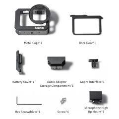 Ulanzi G9-5 Gopro Hero 12 Vlog Case Metal Çerçeve