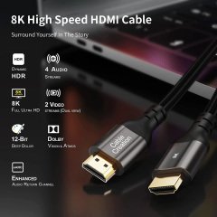 CableCreation CC1077 HDMI - HDMI Kablo 3m 8K Ultra-HD
