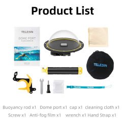 Telesin GP-DMP-T09 Gopro Hero 9 10 11 12 Su Altı Dome Port