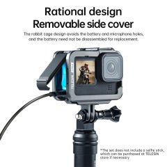 Telesin GP-FMS-G11 Gopro Hero 9 10 11 12 Vlog Case Metal Kafes