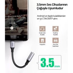 Ugreen Type-C to 3.5mm Jack Aux Dönüştürücü Kablo