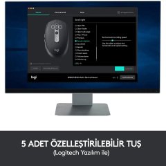 Logitech M590 Sessiz Flow Mouse Gri