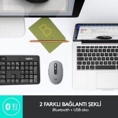 Logitech M590 Sessiz Flow Mouse Gri