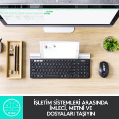 Logitech M590 Sessiz Flow Mouse Gri