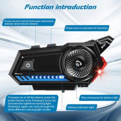 Angeleye BT57 İntercom (Motosiklet Bluetooth Mikrofonlu Kulaklık)