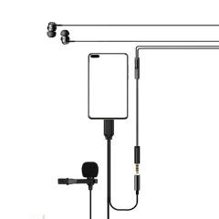 Markofist MF-YM63H Iphone Lightning Telefon Yaka Mikrofonu (Kulaklık Çıkışlı)