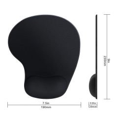 Markofist MF-W02 Bilek Destekli Mouse Pad (Siyah)