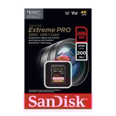 Sandisk Extreme Pro 256GB 200mb/s SDXC Hafıza Kartı