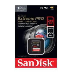 Sandisk Extreme Pro 256GB 200mb/s SDXC Hafıza Kartı