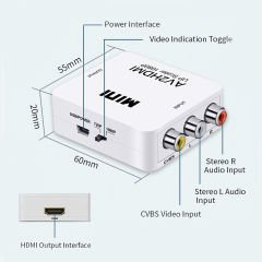 Markofist HDV-1810 AV to HDMI Dönüştürücü (Convertor)