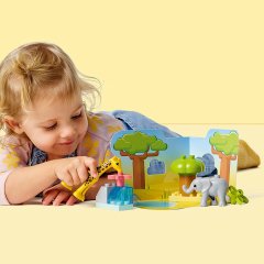 LEGO Duplo Vahşi Afrika Hayvanları 10 Parça (10971) - 2 Yaş ve Üzeri Oyuncak Yapım Seti
