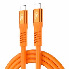 Markofist MF-DK56 USB-C Görüntü, Ses ve Data Kablosu, 0.5 Metre Sıvı Silikon, USB 3.2, 20GBPS, 240W, 5K, 4K 144Hz