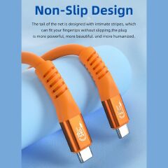 Markofist MF-DK56 USB-C Görüntü, Ses ve Data Kablosu, 0.5 Metre Sıvı Silikon, USB 3.2, 20GBPS, 240W, 5K, 4K 144Hz