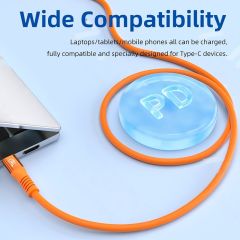 Markofist MF-DK58 USB-C Görüntü, Ses ve Data Kablosu, 2 Metre Sıvı Silikon, USB 3.2, 20GBPS, 240W, 5K, 4K 144Hz