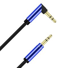 Jopus JA-06 3.5mm L Tipi Aux Kablo 1m Mavi