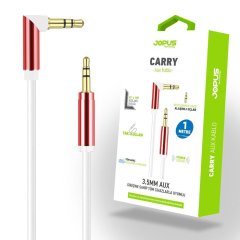Jopus JA-06 3.5mm L Tipi Aux Kablo 1m Kırmızı