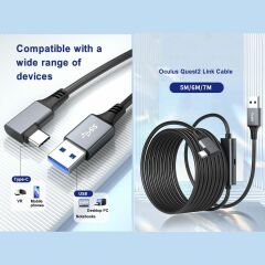 Markofist MF-DK51 Type-C to Usb Oculus Quest Data ve Şarj Aktarım Kablosu 5 Metre  5Gpbs
