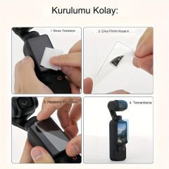 Markofist MF-EK30 Dji Osmo Pocket 3 Uyumlu Ekran Koruma Seti