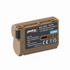 PDX EN-EL15 USB Nikon Fotoğraf Makinesi Batarya (Type-c Girişli)