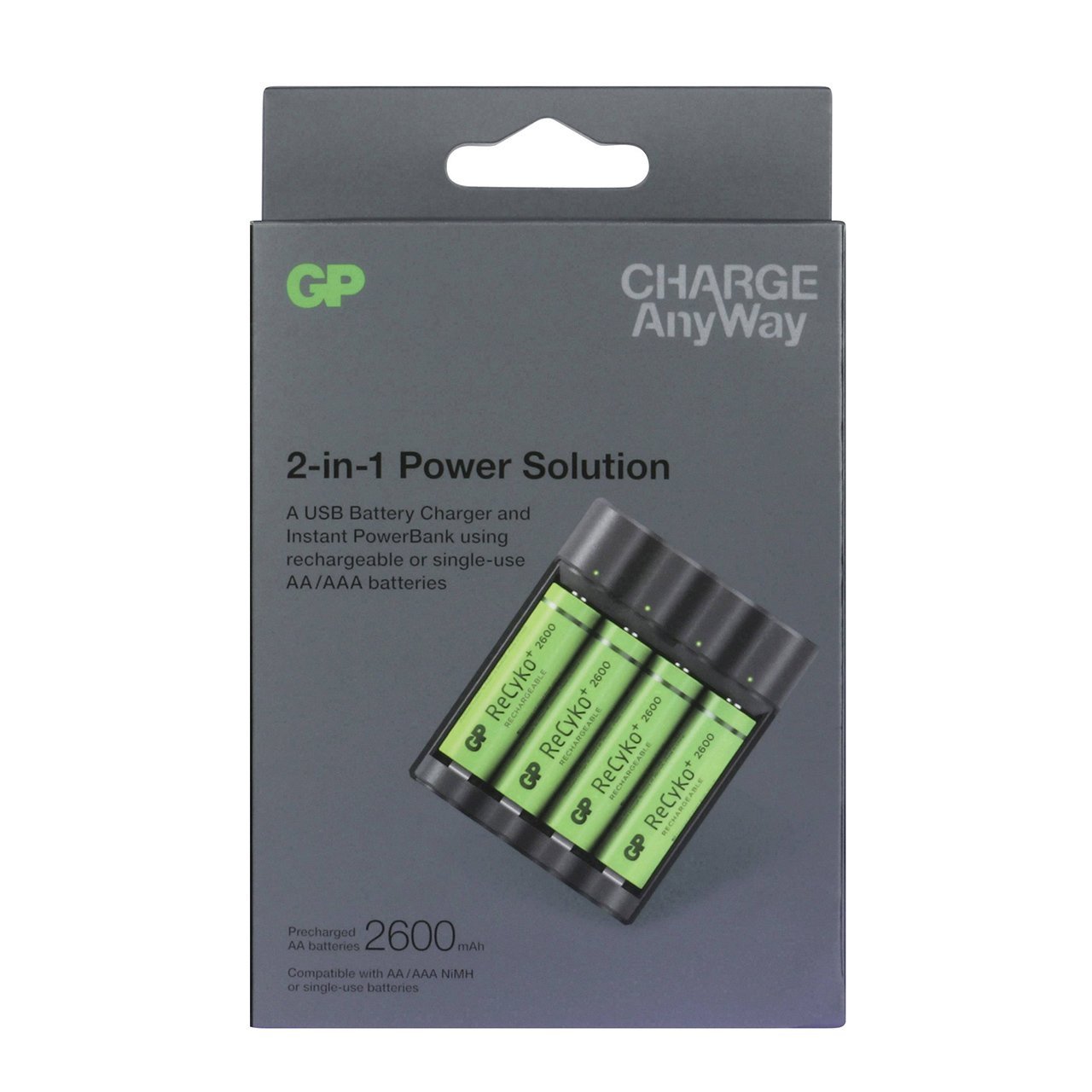 Gp Charge AnyWay X411 AA Pilli Usb Şarj Cihazı Powerbank