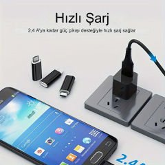 Markofist MF-UD01 Type-c to Micro USB Dönüştürücü (Data ve Şarj Destekli)