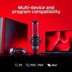HyperX QuadCast Profesyonel USB Condenser Mikrofon