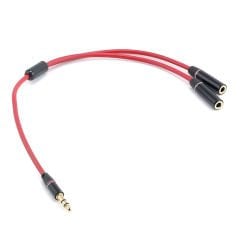 Markofist MF-SK12-R 3.5mm Stereo Kulaklık Mikrofon Çoklayıcı İkili