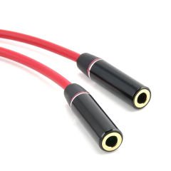 Markofist MF-SK12-R 3.5mm Stereo Kulaklık Mikrofon Çoklayıcı İkili