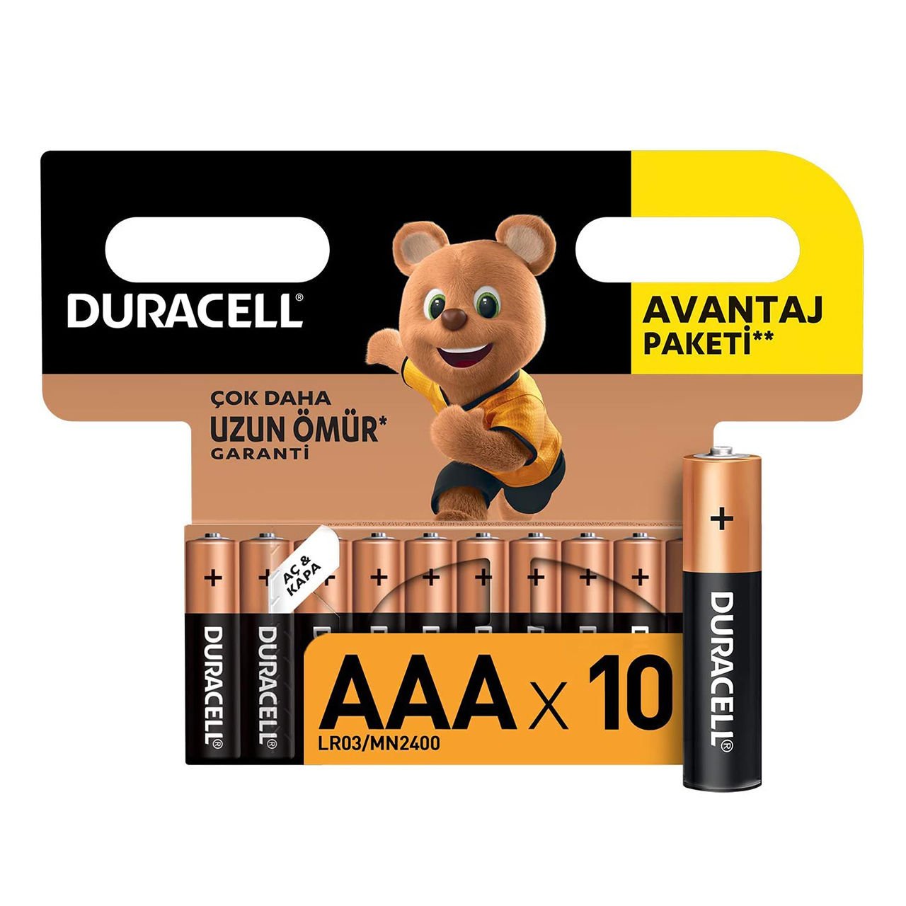 Duracell Basic Alkalin 10'lu AAA İnce Kalem Pil