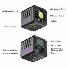 Ulanzi L024 40W RGB COB Video Işığı