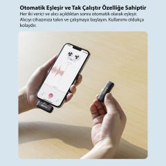 Boya BY-WM3T2-U2 İkili Kablosuz Yaka Mikrofonu
