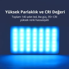 Andoer W140 RGB Led Video Efekt Işığı