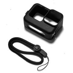 Markofist MF-GA212 Gopro Hero 9 10 11 12 Uyumlu Silikon Kılıf Siyah
