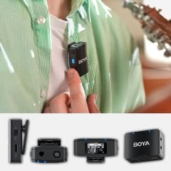 Boya Boyamic All-in-one Kablosuz İkili Yaka Mikrofonu