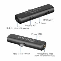 Boya Samsung Galaxy A14 Kablosuz Yaka Mikrofonu