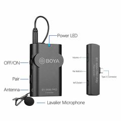 Boya BY-WM4 PRO-K5 Samsung Galaxy A14 Kablosuz Yaka Mikrofonu